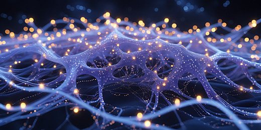 Glowing neural network — agentic AI systems